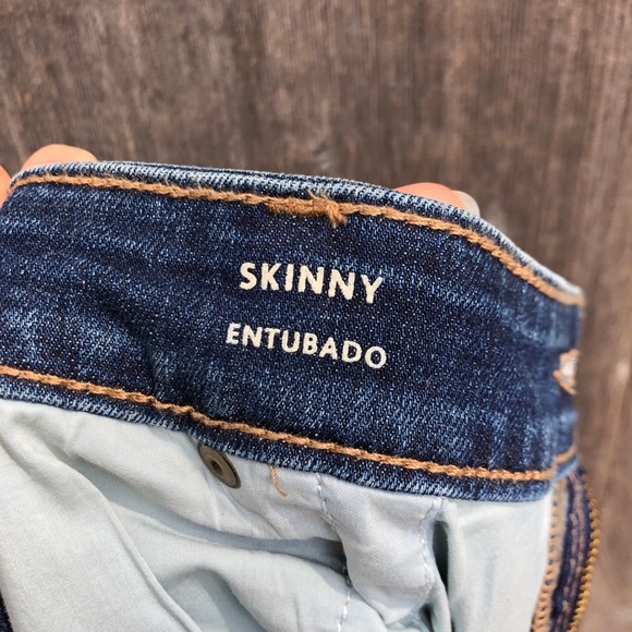 Universal Thread patchwork skinny jeans B5 - Picture 6 of 7